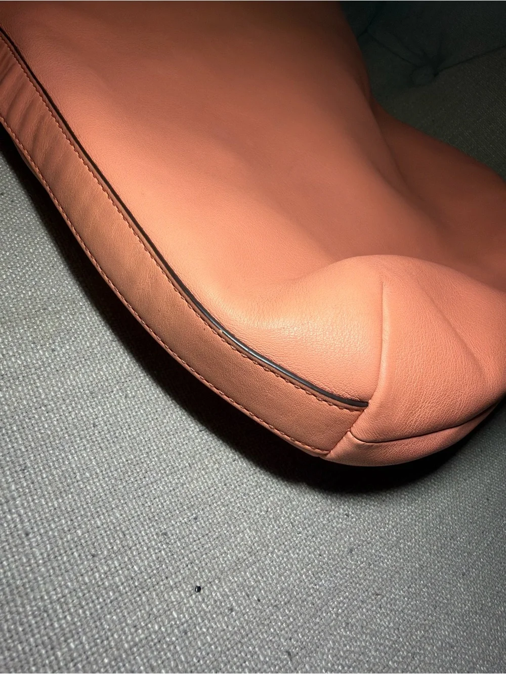 COACH Legacy Perforated Leather Courtenay Hobo 23704 SV/Coral w/Light Sand